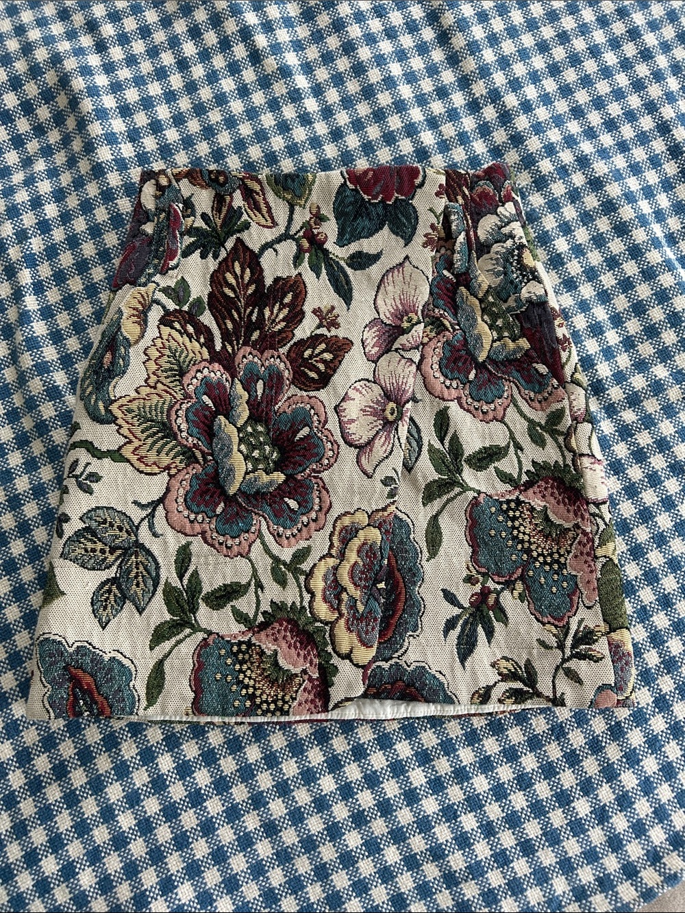 Sezane Floral Jacquard Mini Skirt